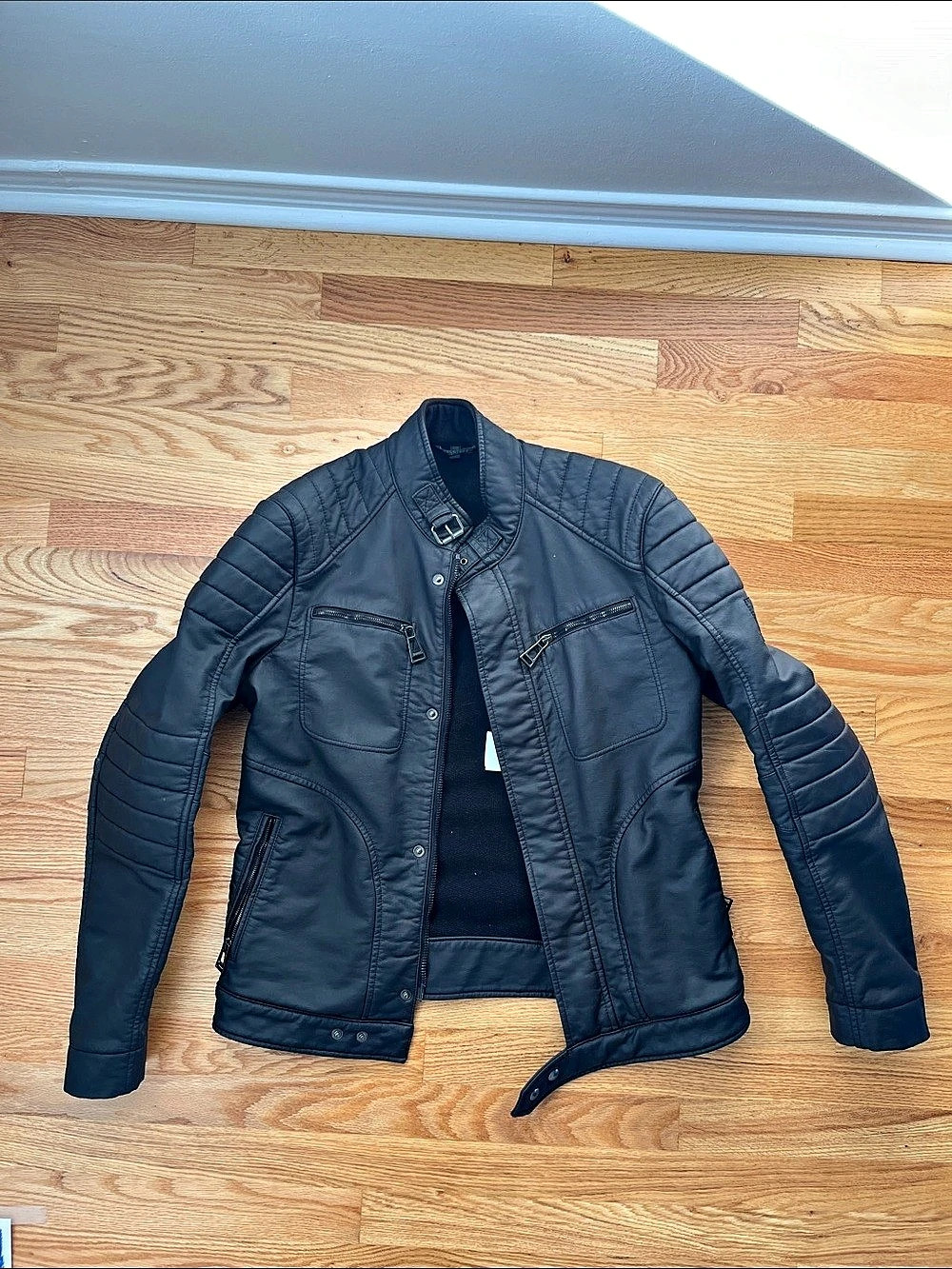 Belstaff Black Quilted Moto Jacket (48)